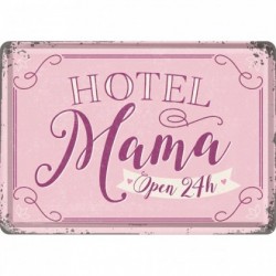 Placa metalica - Hotel Mama - 10x14 cm